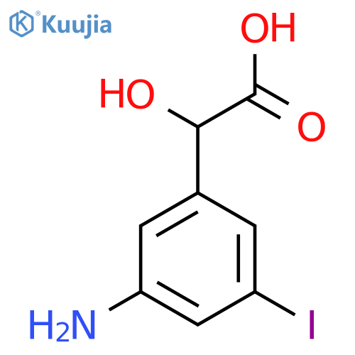 3-Amino-5-iodomandelic acid structure