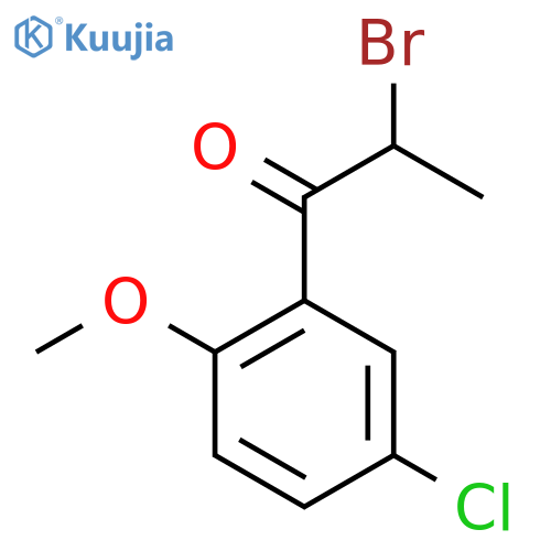 2-Bromo-5'-chloro-2'-methoxypropiophenone structure