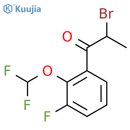 2-Bromo-3'-fluoro-2'-(difluoromethoxy)propiophenone structure