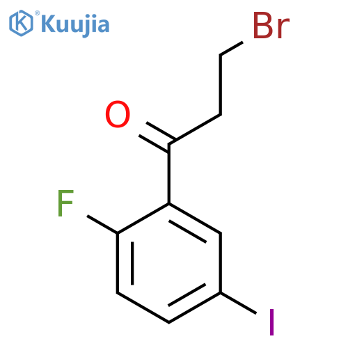 3-Bromo-2'-fluoro-5'-iodopropiophenone structure