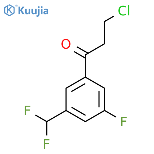 3-Chloro-3'-(difluoromethyl)-5'-fluoropropiophenone structure