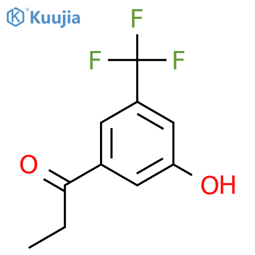 3'-Hydroxy-5'-(trifluoromethyl)propiophenone structure