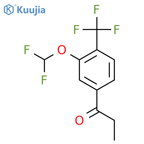 3'-(Difluoromethoxy)-4'-(trifluoromethyl)propiophenone structure