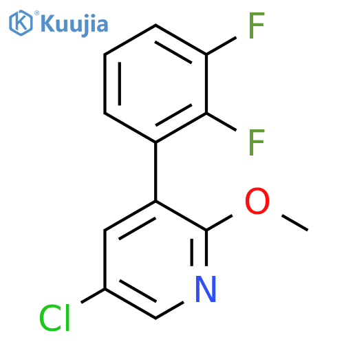 5-Chloro-3-(2,3-difluorophenyl)-2-methoxypyridine structure