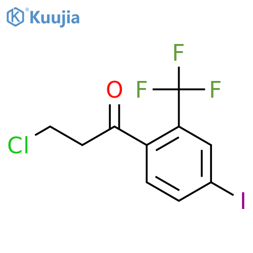 3-Chloro-4'-iodo-2'-(trifluoromethyl)propiophenone structure