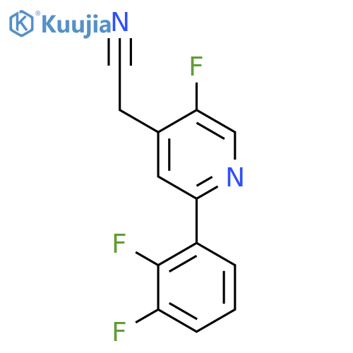 2-(2,3-Difluorophenyl)-5-fluoropyridine-4-acetonitrile structure