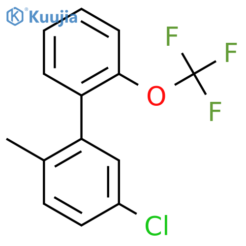 5-Chloro-2-methyl-2'-(trifluoromethoxy)biphenyl structure
