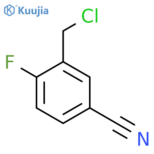 3-(Chloromethyl)-4-fluorobenzonitrile structure
