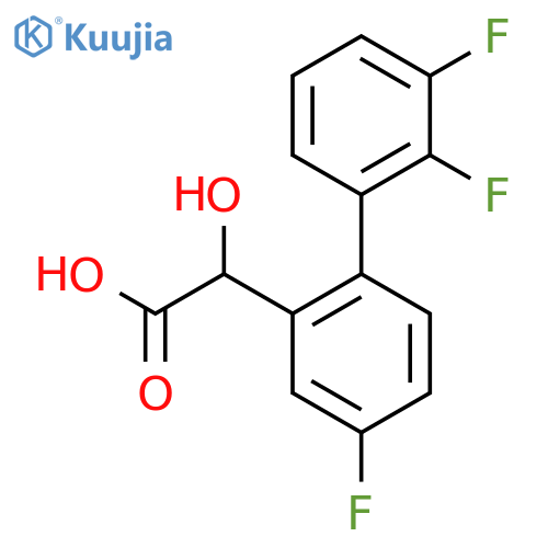 Hydroxy-(4,2',3'-trifluorobiphenyl-2-yl)-acetic acid structure