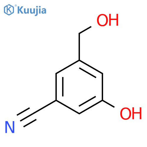 3-Cyano-5-hydroxybenzyl alcohol structure