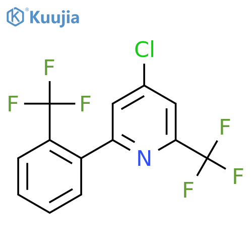 4-Chloro-2-(trifluoromethyl)-6-(2-(trifluoromethyl)phenyl)pyridine structure