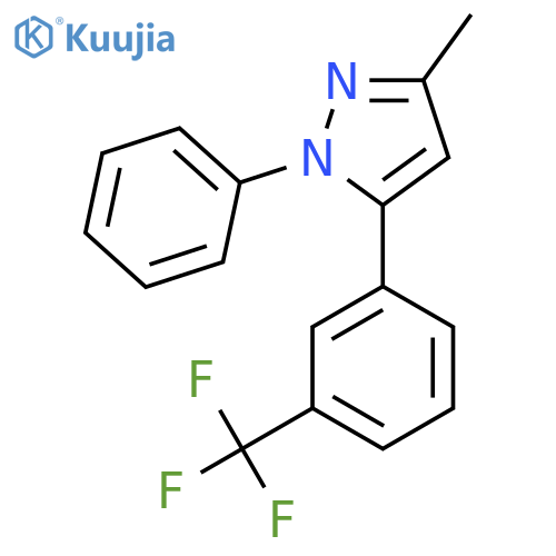 3-Methyl-1-phenyl-5-(3-(trifluoromethyl)phenyl)pyrazole structure