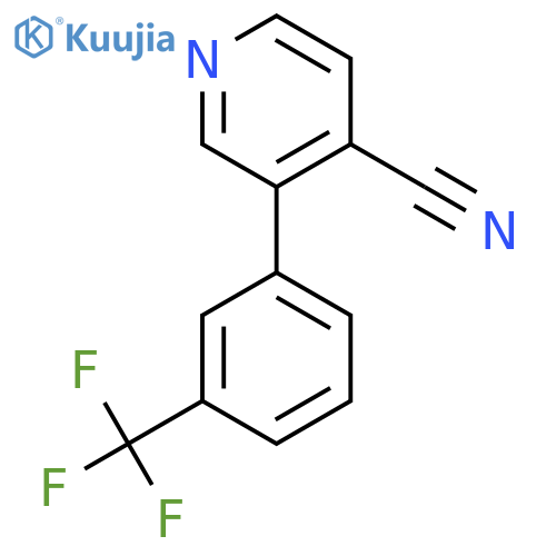 3-(3-(Trifluoromethyl)phenyl)isonicotinonitrile structure