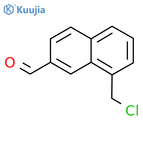 1-(Chloromethyl)naphthalene-7-carboxaldehyde structure