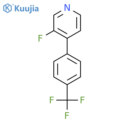3-Fluoro-4-(4-(trifluoromethyl)phenyl)pyridine structure