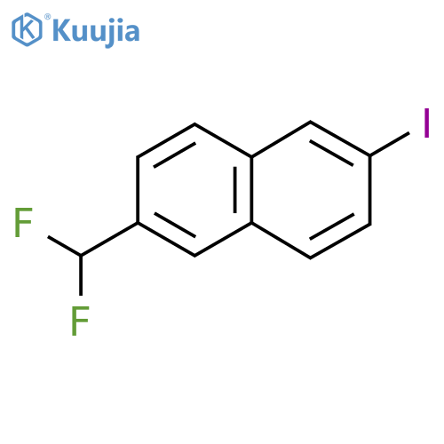 2-(Difluoromethyl)-6-iodonaphthalene structure