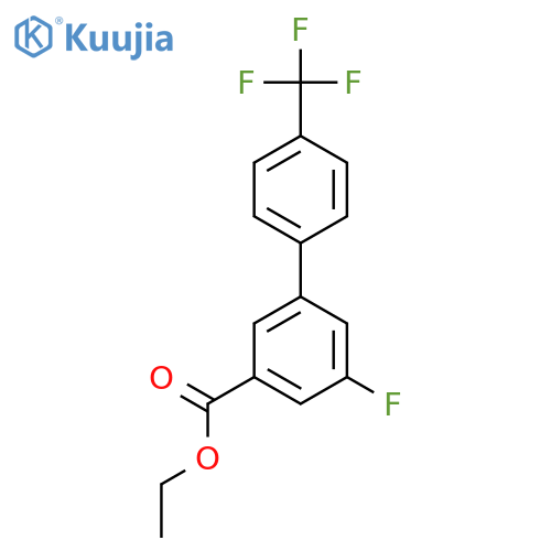 5-Fluoro-4'-(trifluoromethyl)biphenyl-3-carboxylic acid ethyl ester structure