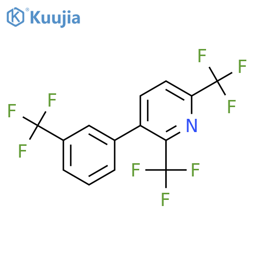 2,6-Bis(trifluoromethyl)-3-(3-(trifluoromethyl)phenyl)pyridine structure