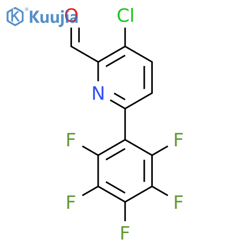 3-Chloro-6-(perfluorophenyl)picolinaldehyde structure