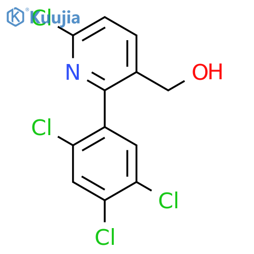 6-Chloro-2-(2,4,5-trichlorophenyl)pyridine-3-methanol structure