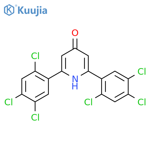 2,6-Bis(2,4,5-trichlorophenyl)-4-hydroxypyridine structure