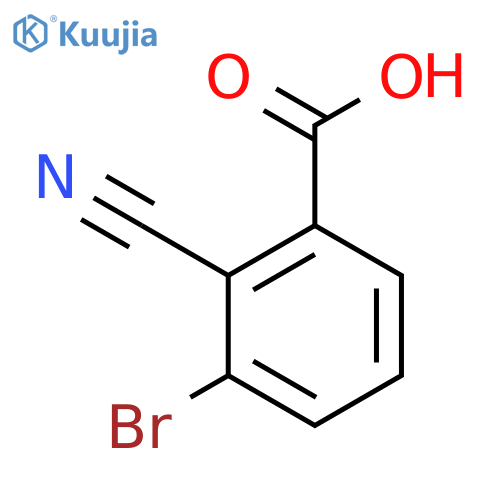 3-Bromo-2-cyanobenzoic acid structure