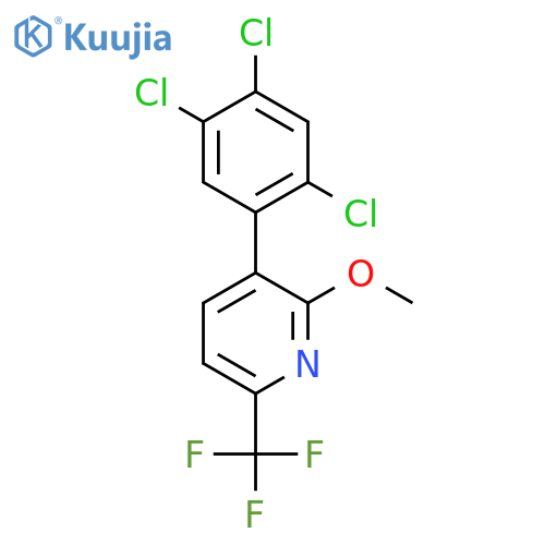 2-Methoxy-3-(2,4,5-trichlorophenyl)-6-(trifluoromethyl)pyridine structure