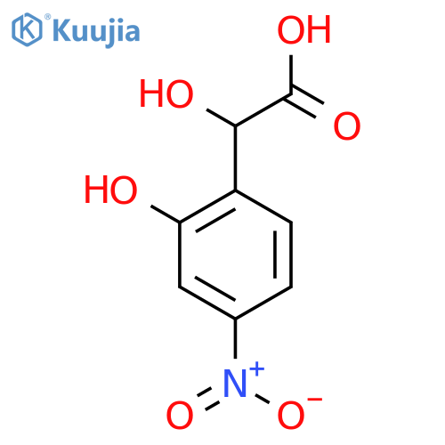 2-Hydroxy-4-nitromandelic acid structure