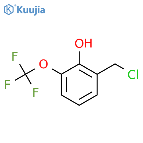 2-Hydroxy-3-(trifluoromethoxy)benzyl chloride structure