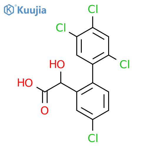 Hydroxy-(4,2',4',5'-tetrachlorobiphenyl-2-yl)-acetic acid structure
