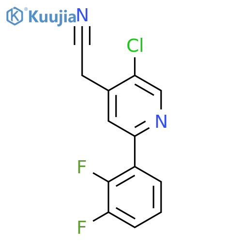 5-Chloro-2-(2,3-difluorophenyl)pyridine-4-acetonitrile structure