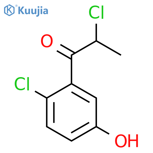 2,2'-Dichloro-5'-hydroxypropiophenone structure