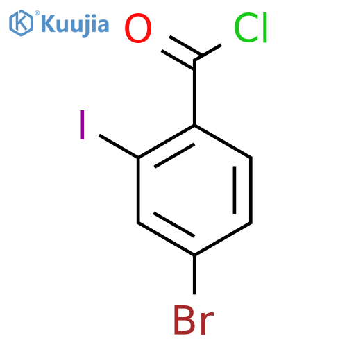 4-Bromo-2-iodobenzoyl chloride structure