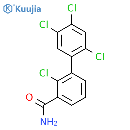 2,2',4',5'-Tetrachlorobiphenyl-3-carboxylic acid amide structure