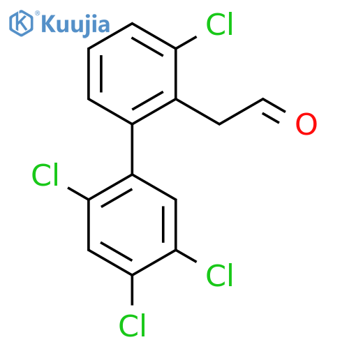 3,2',4',5'-Tetrachlorobiphenyl-2-ethanone structure