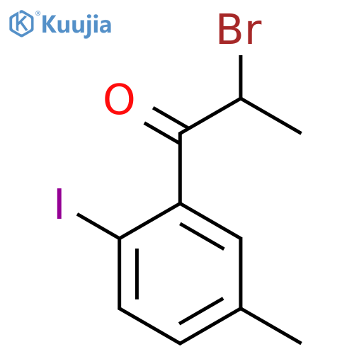2-Bromo-2'-iodo-5'-methylpropiophenone structure