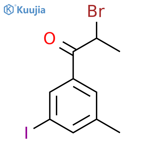 2-Bromo-3'-iodo-5'-methylpropiophenone structure