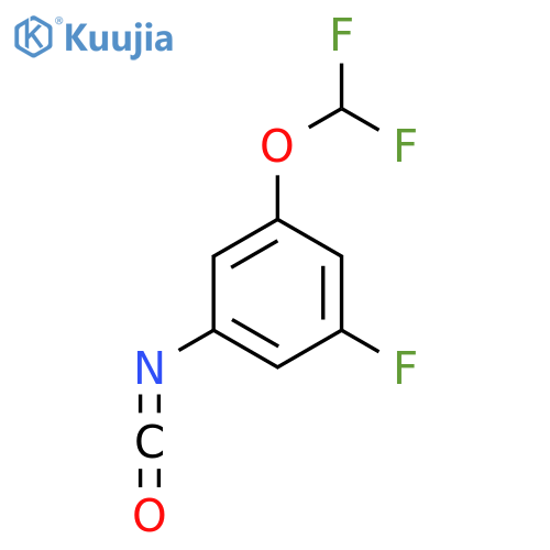3-(Difluoromethoxy)-5-fluorophenylisocyanate structure