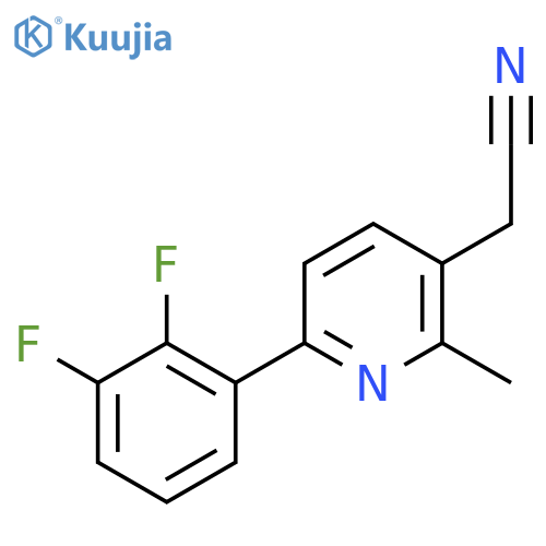6-(2,3-Difluorophenyl)-2-methylpyridine-3-acetonitrile structure