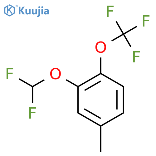 3-(Difluoromethoxy)-4-(trifluoromethoxy)toluene structure