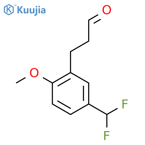 3-(5'-(Difluoromethyl)-2'-methoxyphenyl)propionaldehyde structure