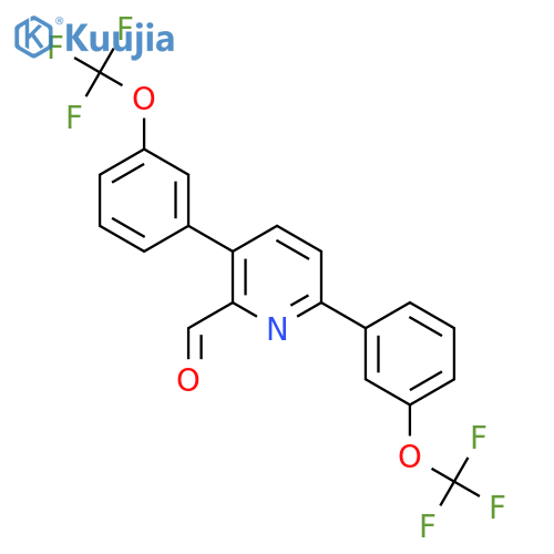 3,6-Bis(3-(trifluoromethoxy)phenyl)picolinaldehyde structure