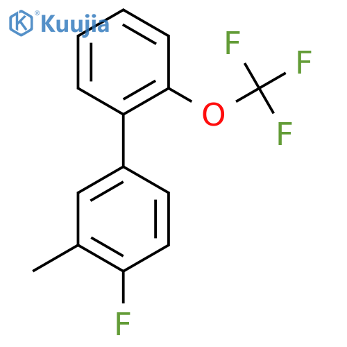4-Fluoro-3-methyl-2'-(trifluoromethoxy)biphenyl structure