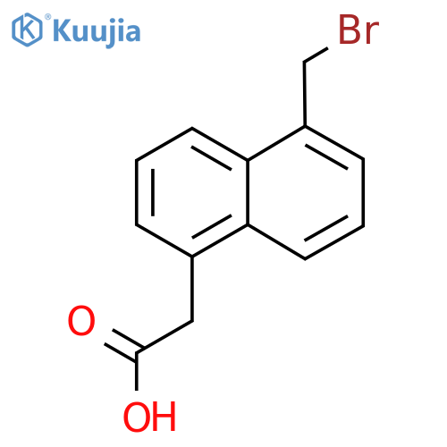 1-(Bromomethyl)naphthalene-5-acetic acid structure