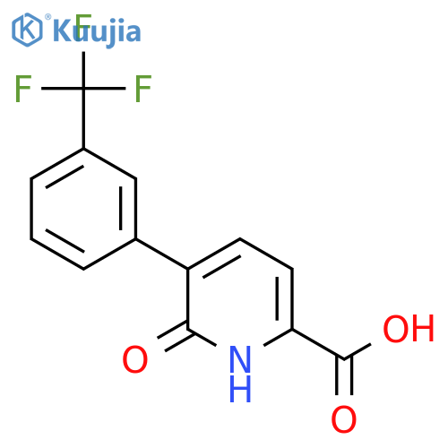 6-Hydroxy-5-(3-(trifluoromethyl)phenyl)picolinic acid structure