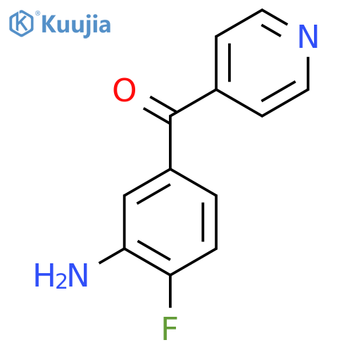 4-(3-Amino-4-fluorobenzoyl)pyridine structure