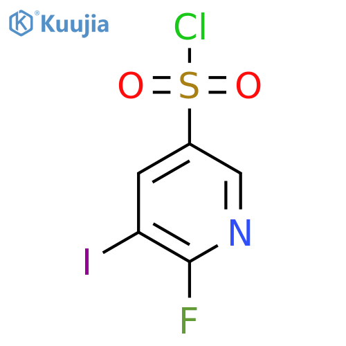 3-Iodo-2-fluoropyridine-5-sulfonyl chloride structure