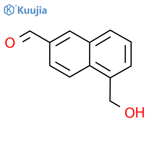 5-(Hydroxymethyl)naphthalene-2-carboxaldehyde structure