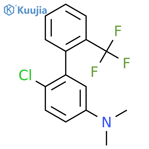(6-Chloro-2'-(trifluoromethyl)biphenyl-3-yl)-dimethyl-amine structure