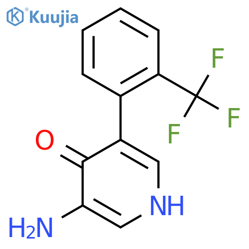 3-Amino-4-hydroxy-5-(2-(trifluoromethyl)phenyl)pyridine structure